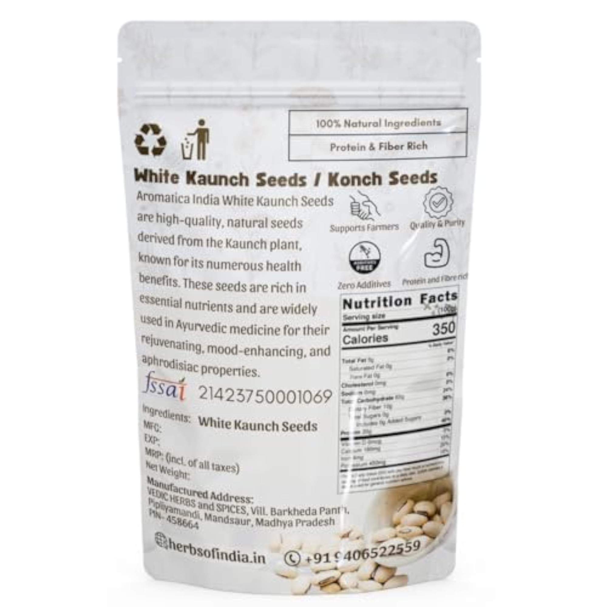 Aromatica Kaunch Seeds for Ayurvedic Wellness